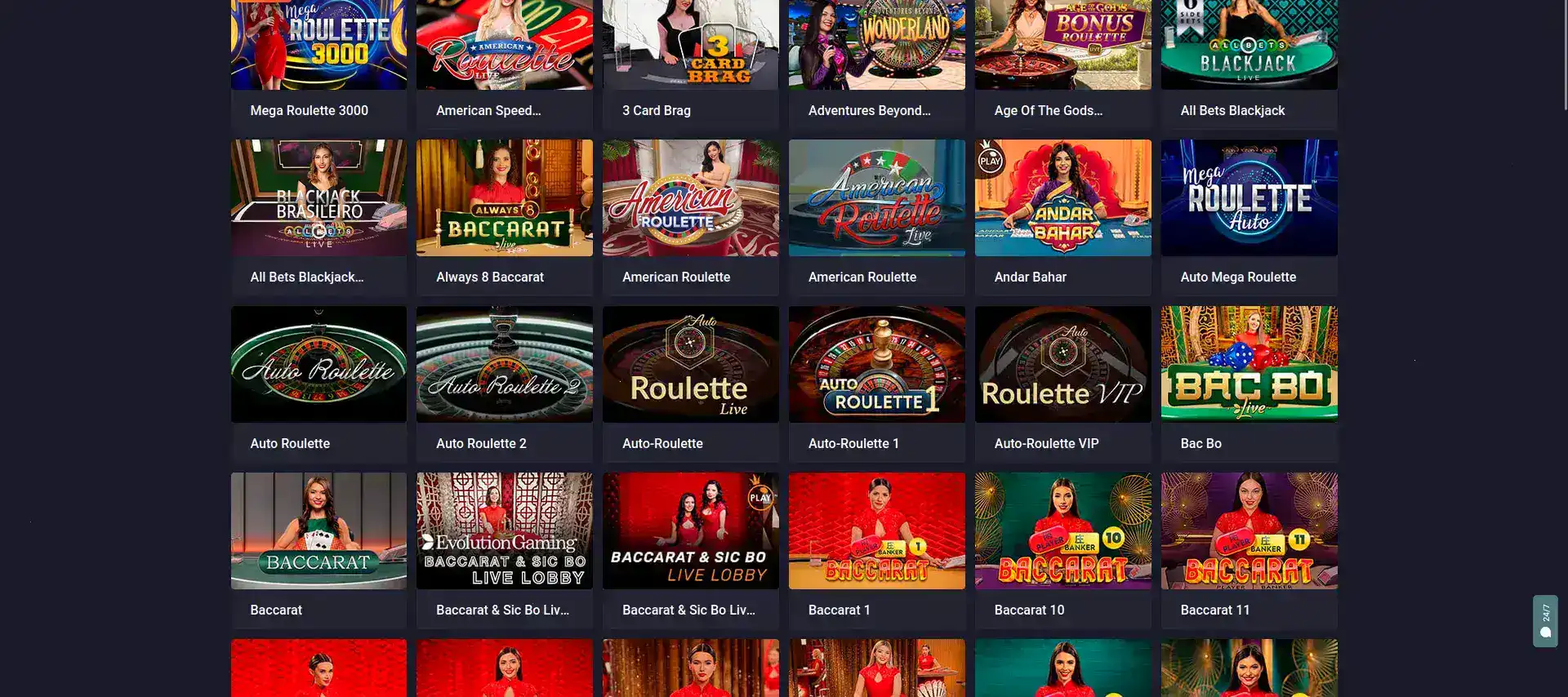 Платинум казино — официальный сайт, интерфейс